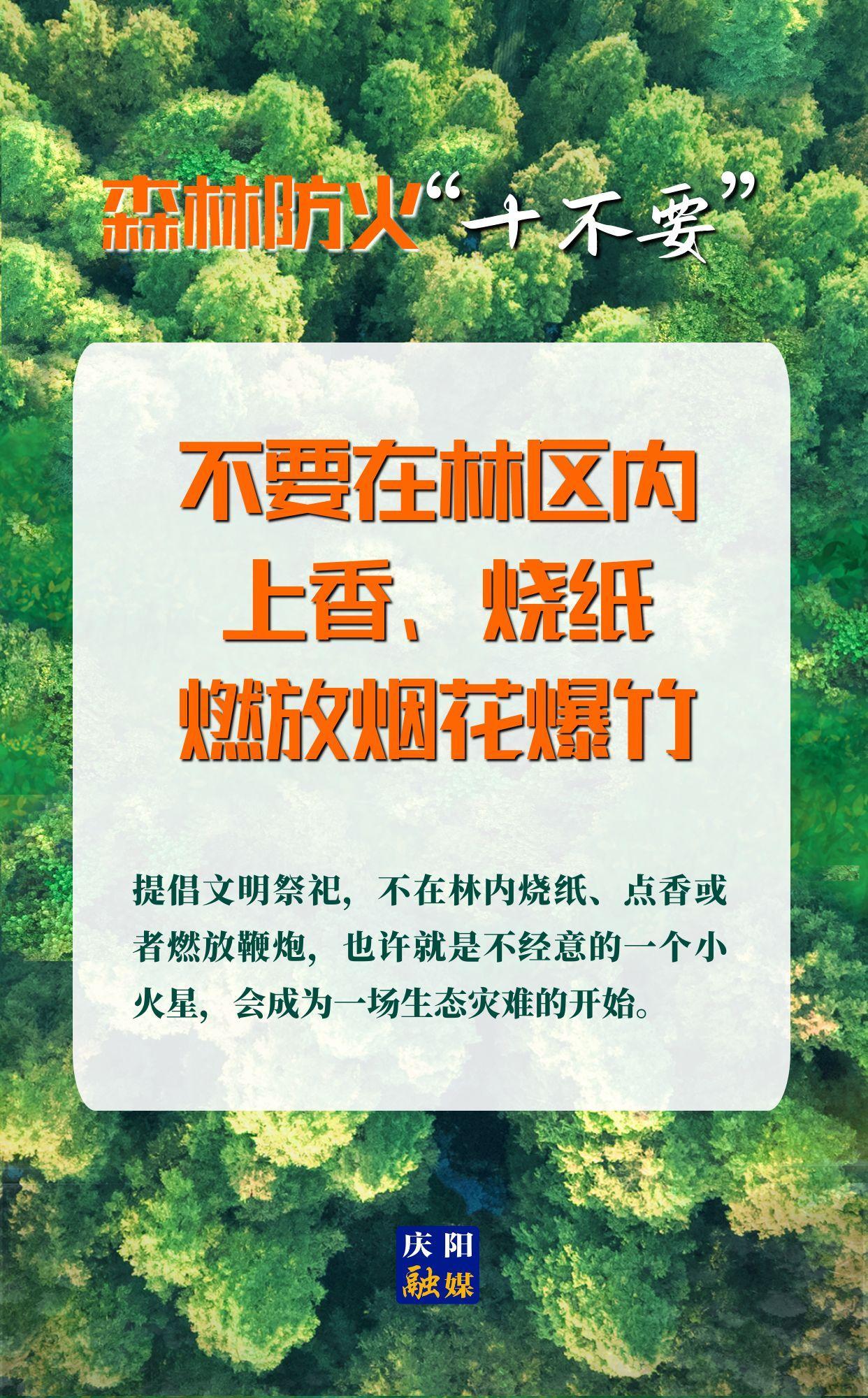 【微海報(bào)】森林防火“十不要”④丨不要在林區(qū)內(nèi)上香、燒紙、燃放煙花爆竹