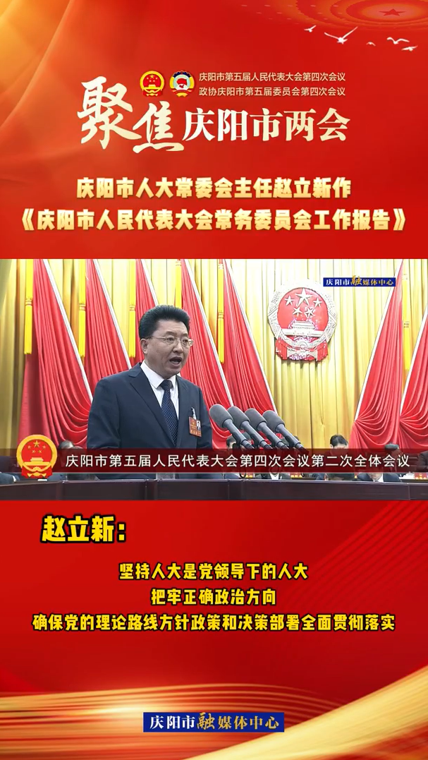 兩會V視(28)丨趙立新：堅持人大是黨領(lǐng)導下的人大，把牢正確政治方向，確保黨的理論路線方針政策和決策部署全面貫徹落實