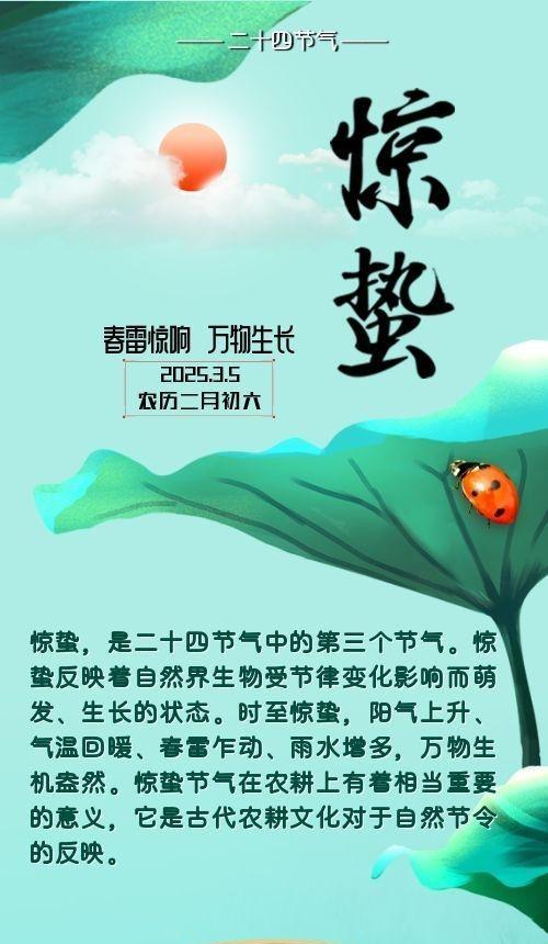 【二十四節(jié)氣·驚蟄】長(zhǎng)圖 | 春雷驚響 萬物生長(zhǎng)