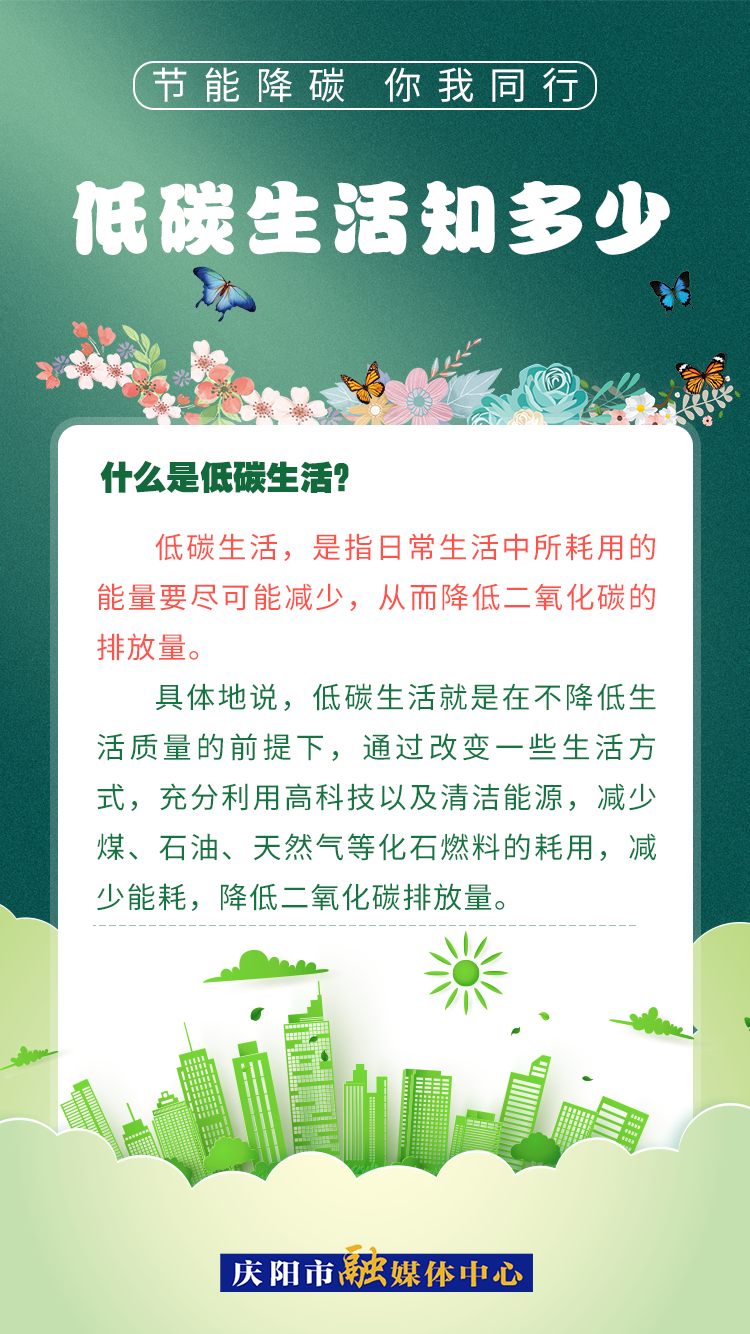 【節(jié)能降碳 你我同行】低碳生活知多少（2）：什么是低碳生活？