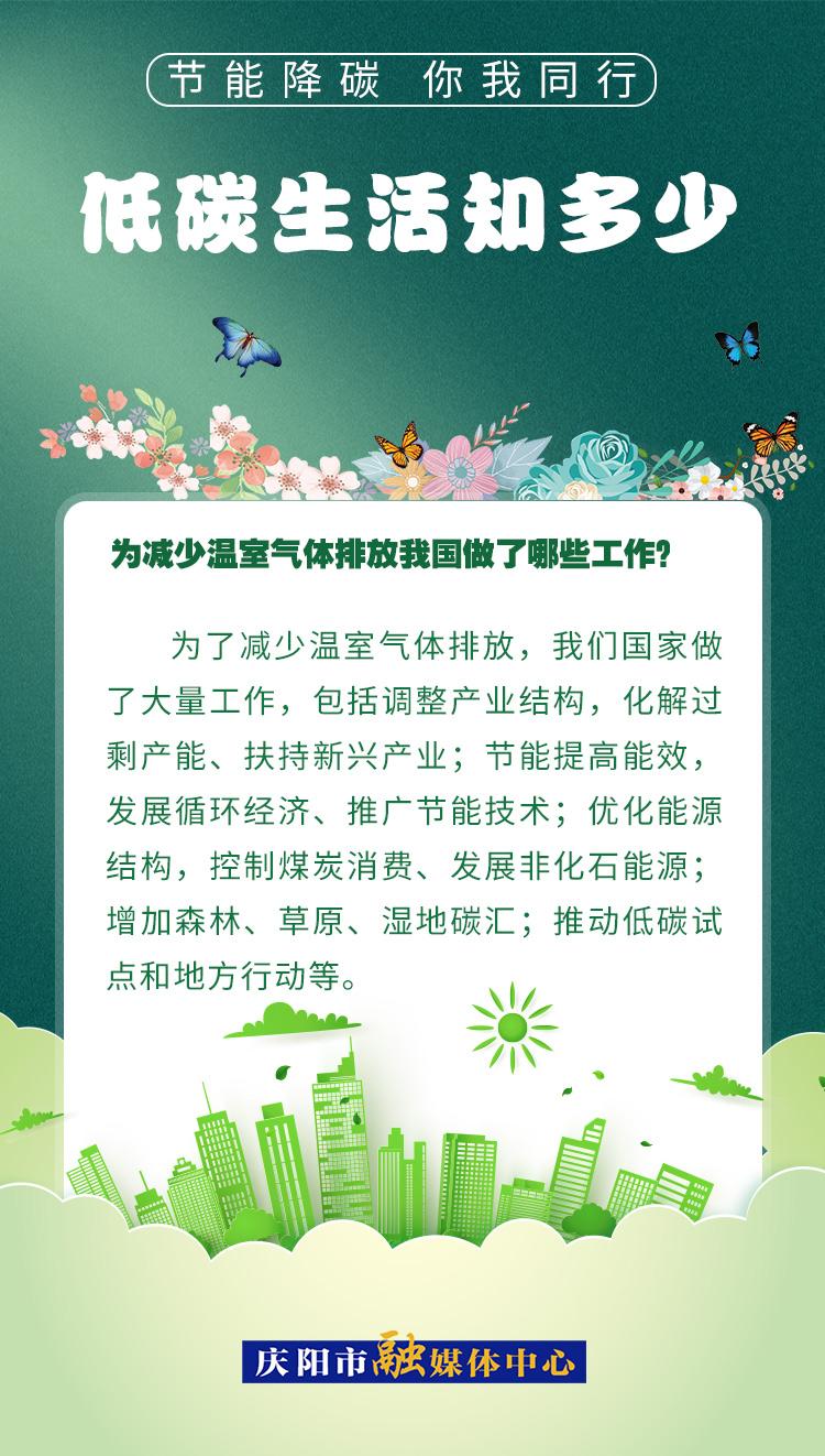 【節(jié)能降碳 你我同行】低碳生活知多少（17）：為減少溫室氣體排放，我國做了哪些工作？